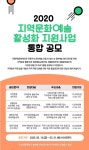 은평문화재단, 2020 지역문화예술 활성화 지원사업 통합공모