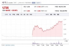 쿠팡-방산 관련주↑...동방-에넥스-보령제약 29.96% 급등, 텔레칩스 수혜 [종합]