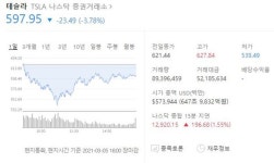 ´테슬라 주가´ 급락, 관련주 명신산업-엠에스오토텍-센트랄모텍 장 상황은? [종합]
