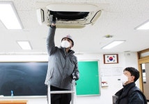 하이엠솔루텍 학교 시스템에어컨 유지보수 현장 19년 대비 21% 증가