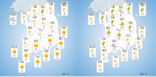 [내일날씨] 26일 서울·경기·대전 등 오후부터 비