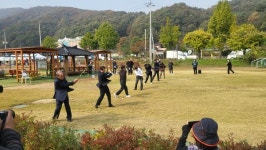 제1회 소양강배 춘천 파크골프대회 서면 박사마을 파크골프장에서 개최.