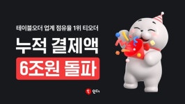 테이블오더 티오더, 2개월만에 누적결제액 6조원 달성