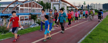 진주 상평동 한밤 건강걷기 실시