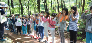 진주 동진초 희망나눔 숲 캠프 실시