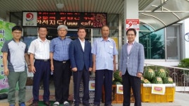 지우건설 전상형 대표, 합천 대양면에 수박·계란 전달