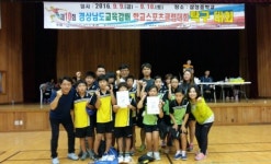 산청 신천초 도교육감배 탁구대회 입상 쾌거