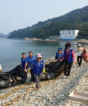 남해군 미조면 바르게살기위원회 해안 정화활동