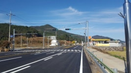 남해경찰서 국도3호선 삼거리 교통신호등 설치