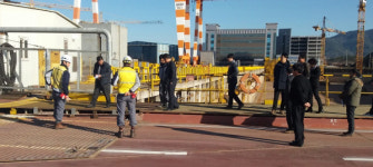 사천시 SPP조선 주변 해안도로변 안전점검
