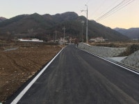 밀양 단장면 마을 진입도로 확장공사 완료