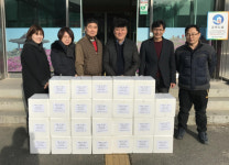 (주)안동하우징 산청 차황면 경로당에 성품 전달