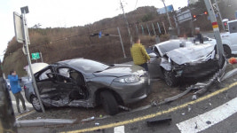 사천소방서 곤명면 신흥리 교통사고 구급출동