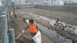 진주 문산읍 문산천 환경정비 실시