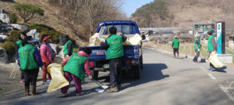 합천 쌍백면 새마을지도자協 환경정화 실시