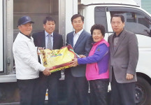 합천 ㈜영우종합건설 정기영 대표 백미 100포 기탁