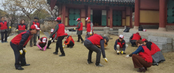 진주성지킴이 창렬사 환경정화