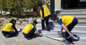 진주 금산면 경로당 경사로 설치