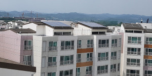 사천 리가아파트 태양광 설비 준공