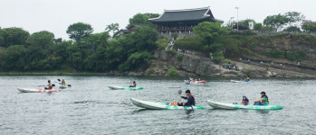 진주 남강 해양스포츠 즐기세요