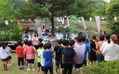 진주 이반성초 풍욕담 생태탐방로 준공