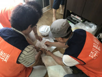 진주 천전동 삼계탕 나눔행사 가져