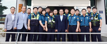 원경환 경남경찰청장 진주비봉지구대 방문 격려