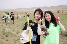 거제연초고 몽골서 상생의 숲 조성 봉사