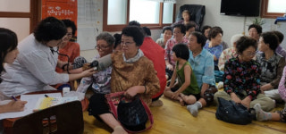 진주 성북동 주민자치위 한방의료봉사