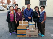 참사랑봉사회 연말 불우계층에 생필품 전달