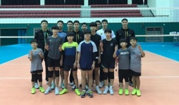 상무배구팀, 하동중 배구팀 재능기부