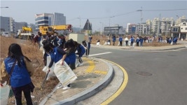 진주대학생연합봉사단 위더스 환경정화 활동 전개