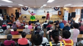 사천 예술봉사단예림 하동요양원서 위문공연