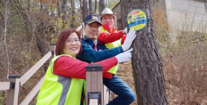 진주署 비봉지구대 등산로 안심표지판 설치