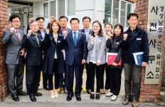 한 대행 사천지역 일선사무소 방문