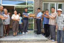 의령군 척곡마을 산불없는 녹색마을 현판식