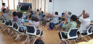 폭염 속 합천군 치매안심센터 북적 북적