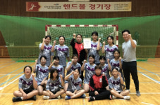 사천 용산초 학교스포츠클럽대회 핸드볼 준우승