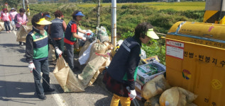 진주 진성면 봉사단체 환경정비 실시