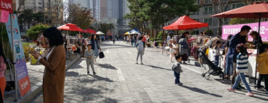 진주 초장동 엠코 프리마켓 열어