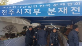 한국분재협회 진주시지부 분재전 개최