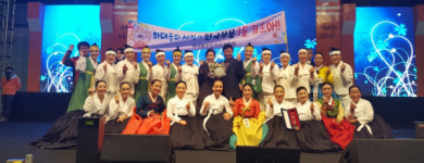 진주 하대동 한국무용팀 주민자치발표회 최우수