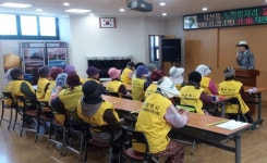 진해경찰서 노인 일자리 교통사고 예방 교육