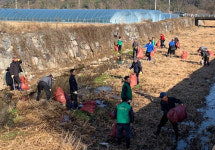 하동군 쾌적한 옥종 만들기 상촌천 환경정화