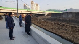 창원시 광려천·대장·소사천 등 하천사업 현장 점검