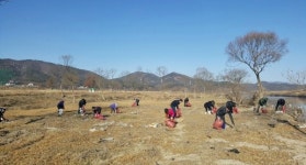 의령친환경골프장 하천 환경정비활동 펼쳐
