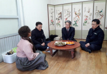 경남도 서부지역본부장 백산 안희제 선생 유족 위문