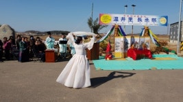 사천 용현면 온정마을 장승제 눈길