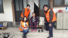 진주 진성면 정암산업 기부물품 전달