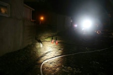 진주 금산면 의용소방대원 초기 화재진압